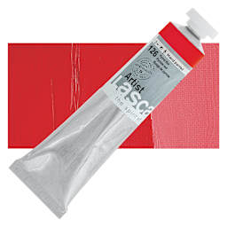 Lascaux Artist Acrylic - Pyrrole Red, 45 ml tube and swatch
