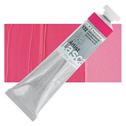 Lascaux Artist Acrylic - Quinacridone Rose Light, 45 ml tube and swatch