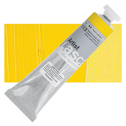 Lascaux Artist Acrylic - Cadmium Yellow Medium, 45 ml tube and swatch