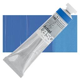 Lascaux Artist Acrylic - Phthalo Blue Medium, 45 ml tube and swatch