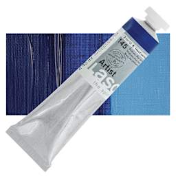 Lascaux Artist Acrylic - Phthalo Blue Deep, 45 ml tube and swatch