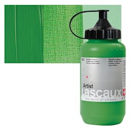 Lascaux Artist Acrylic - Cobalt Nickel Green, 390 ml Bottle and swatch