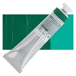 Lascaux Artist Acrylic - Phthalo Green Medium, 45 ml tube and swatch