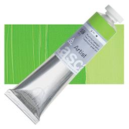 Lascaux Artist Acrylic - Cadmium Green Yellow, 45 ml tube and swatch