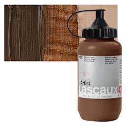 Lascaux Artist Acrylic - Transoxide Brown, 390 ml Tube and swatch
