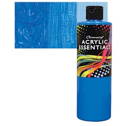 Chromacryl Acrylic Essentials - Cobalt Blue, 16 oz bottle and swatch