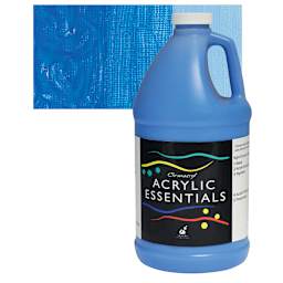Chromacryl Acrylic Essentials - Cobalt Blue, 1/2 Gallon and swatch