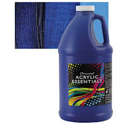 Chromacryl Acrylic Essentials - Warm Blue, Half Gallon and swatch