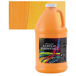 Chromacryl Acrylic Essentials - Warm Yellow, Half Gallon and swatch