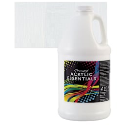 Chromacryl Acrylic Essentials - White, Half Gallon and swatch