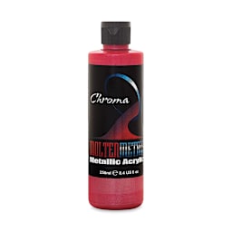 Chroma Molten Metals Acrylic - Ruby Red, 8.4 oz