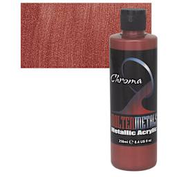 Chroma Molten Metals Acrylic - Rojo Gold and swatch