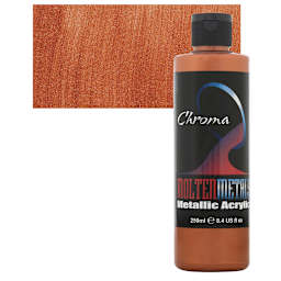 Chroma Molten Metals Acrylic - Copper and swatch
