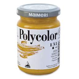 Maimeri Polycolor Vinyl Paints - Yellow Ochre, 140 ml Jar