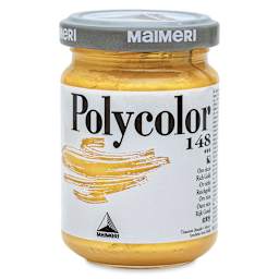 Maimeri Polycolor Vinyl Paints - Rich Gold, 140 ml jar