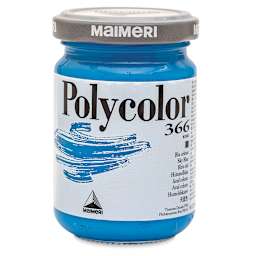 Maimeri Polycolor Vinyl Paints - Sky Blue, 140 ml jar