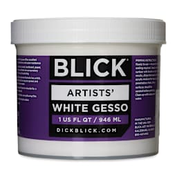 Blick Artists Acrylic Gesso - White, Quart Jar