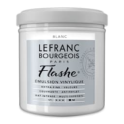 Lefranc & Bourgeois Flashe Vinyl Paint - White,  125 ml jar