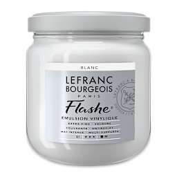 Lefranc & Bourgeois Flashe Vinyl Paint - White, 400 ml jar