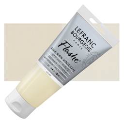 Lefranc & Bourgeois Flashe Vinyl Paint - Ivory, 80 ml tube and swatch