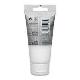 Lefranc & Bourgeois Flashe Vinyl Paint - Fluorescent White, 80 ml tube (back of tube)