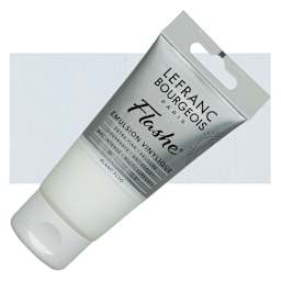Lefranc & Bourgeois Flashe Vinyl Paint - Fluorescent White, 80 ml tube and swatch