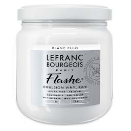 Lefranc & Bourgeois Flashe Vinyl Paint - Fluorescent White, 400 ml jar