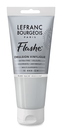 Lefranc & Bourgeois Flashe Vinyl Paint -  Iridescent Pearl White, 80 ml