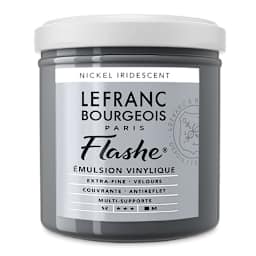 Lefranc & Bourgeois Flashe Vinyl Paint - Iridescent Nickel, 125 ml jar
