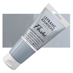 Lefranc & Bourgeois Flashe Vinyl Paint - Stone Gray, 80 ml tube and swatch