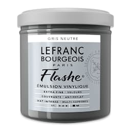 Lefranc & Bourgeois Flashe Vinyl Paint - Neutral Gray, 125 ml jar