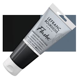 Lefranc & Bourgeois Flashe Vinyl Paint - Payne's Gray, 80 ml tube and swatch