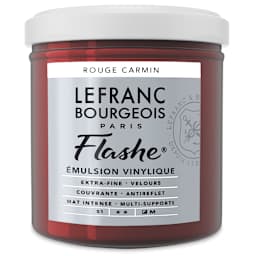 Lefranc & Bourgeois Flashe Vinyl Paint - Carmine Red, 125 ml jar