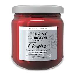 Lefranc & Bourgeois Flashe Vinyl Paint - Carmine Red, 400 ml jar