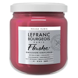 Lefranc & Bourgeois Flashe Vinyl Paint - Ruby Red, 400 ml jar