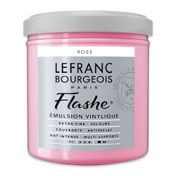 Lefranc & Bourgeois Flashe Vinyl Paint - Rose, 125 ml jar