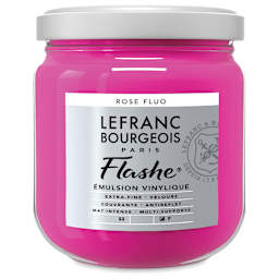 Lefranc & Bourgeois Flashe Vinyl Paint - Fluorescent Pink, 400 ml jar