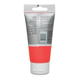 Lefranc & Bourgeois Flashe Vinyl Paint - Fluorescent Red, 80 ml tube (back of tube)