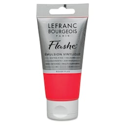 Lefranc & Bourgeois Flashe Vinyl Paint - Fluorescent Red, 80 ml tube