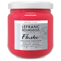 Lefranc & Bourgeois Flashe Vinyl Paint - Fluorescent Red, 400 ml jar