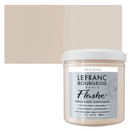 Lefranc & Bourgeois Flashe Vinyl Paint - Pink Gray, 125 ml jar and swatch