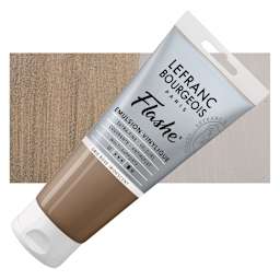 Lefranc & Bourgeois Flashe Vinyl Paint - Iridescent Pink Gray, 80 ml tube and swatch