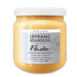 Lefranc & Bourgeois Flashe Vinyl Paint - Yellow Ochre, 400 ml jar