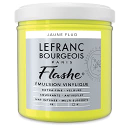 Lefranc & Bourgeois Flashe Vinyl Paint - Fluorescent Yellow, 125 ml jar