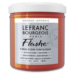 Lefranc & Bourgeois Flashe Vinyl Paint - Japanese Orange, 125 ml jar