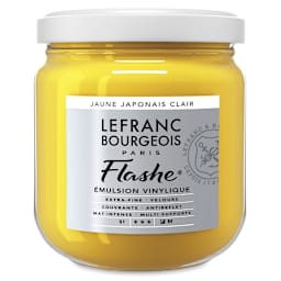 Lefranc & Bourgeois Flashe Vinyl Paint - Japanese Yellow Light, 400 ml jar