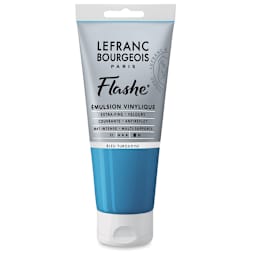 Lefranc & Bourgeois Flashe Vinyl Paint - Turquoise Blue, 80 ml