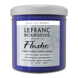 Lefranc & Bourgeois Flashe Vinyl Paint - Ultramarine Blue, 125 ml jar