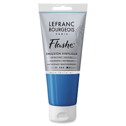 Lefranc & Bourgeois Flashe Vinyl Paint - Cerulean Blue Hue, 80 ml