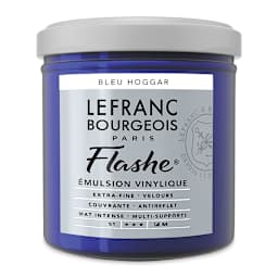 Lefranc & Bourgeois Flashe Vinyl Paint - Front of 125 ml Phthalo Blue jar